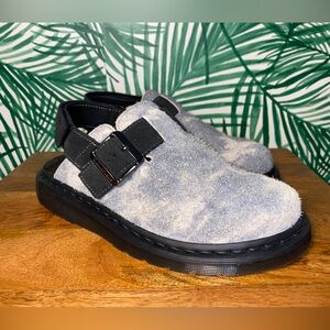 Dr. Martens Jorge II Gray Suede Clogs Women’s 8 Men’s 7